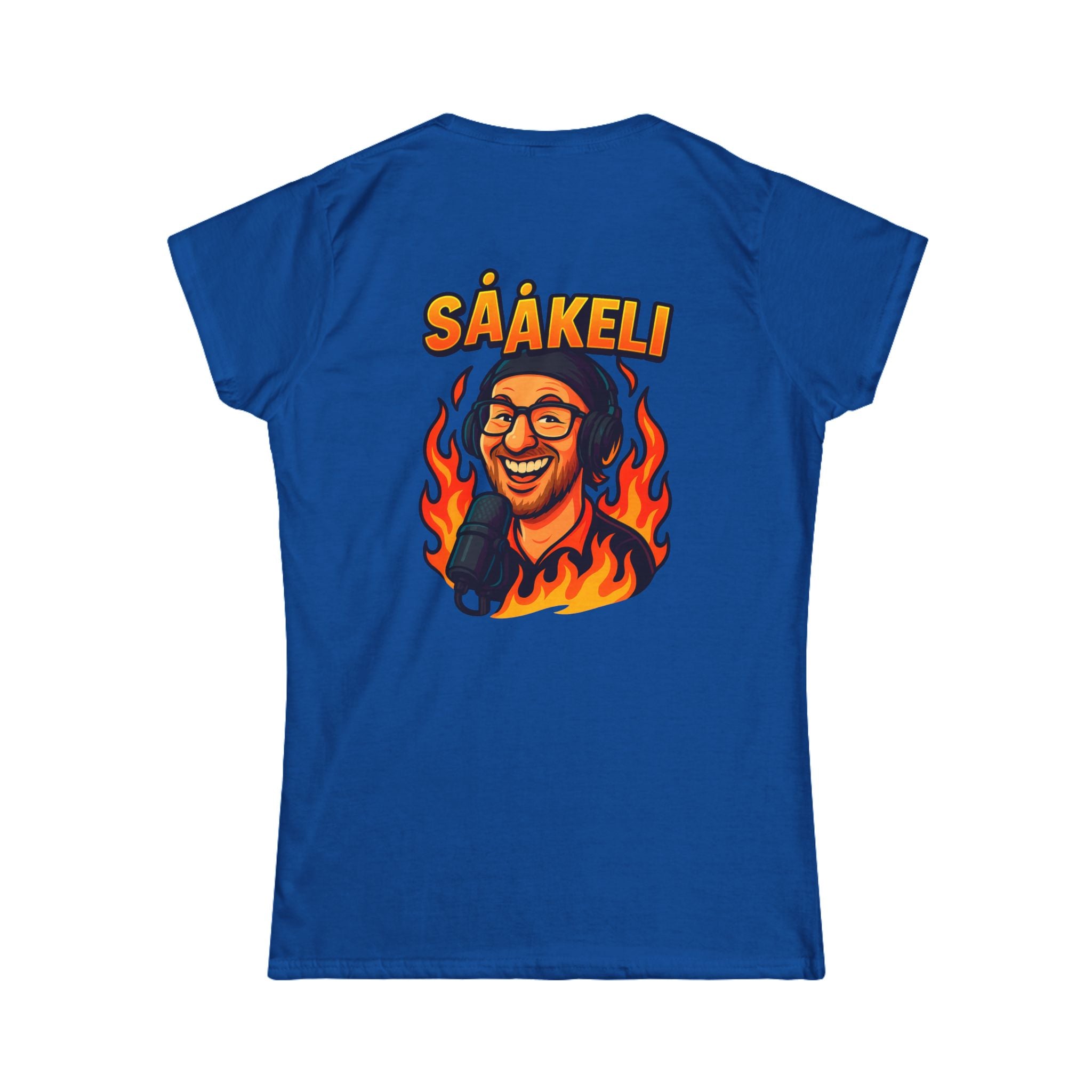 Kaasukeisari “On Air” Ladyfit Tee — Sååkeli Fire Podcast T-Shirt