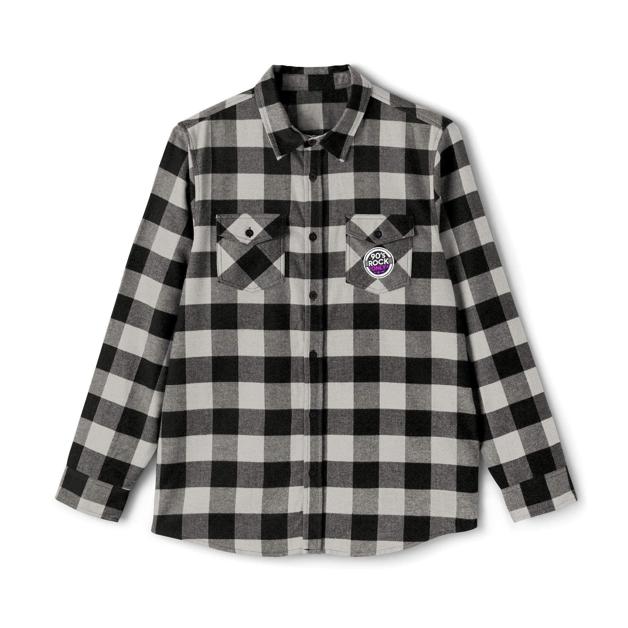 Perza 90’s Rock ONLY Flannel Shirt Round Logo
