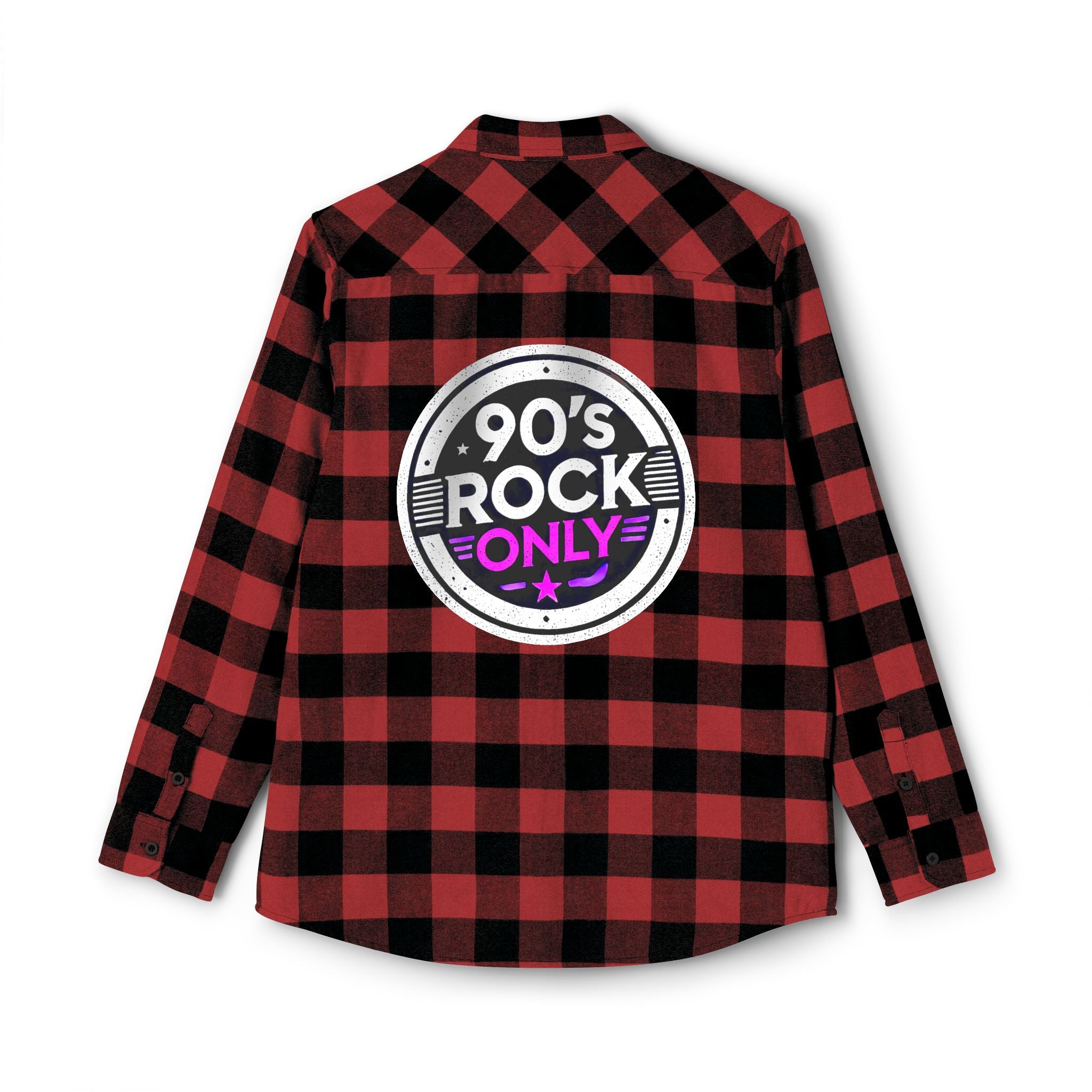 Perza 90’s Rock ONLY Flannel Shirt Round Logo