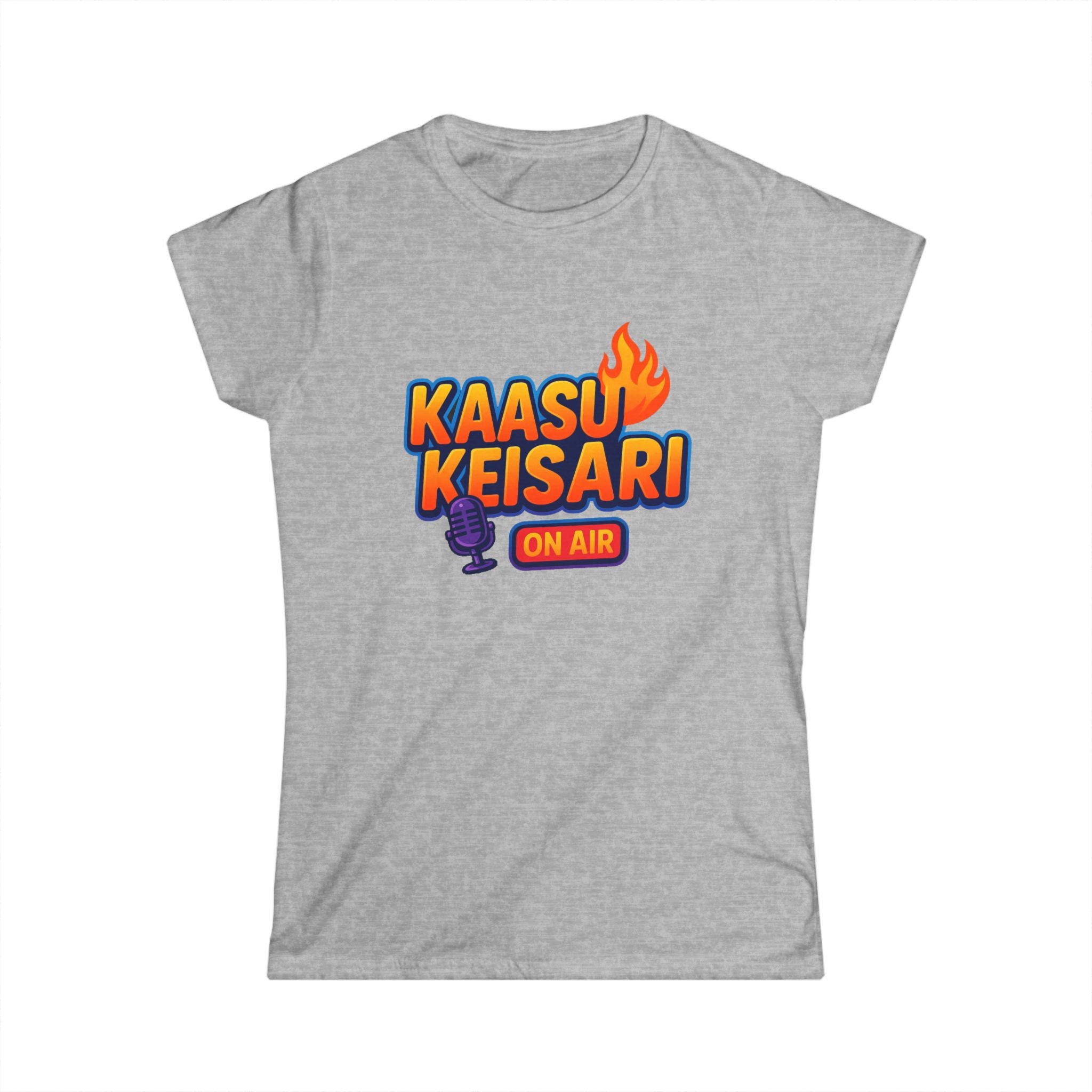 Kaasukeisari “On Air” Ladyfit Tee — Sååkeli Fire Podcast T-Shirt