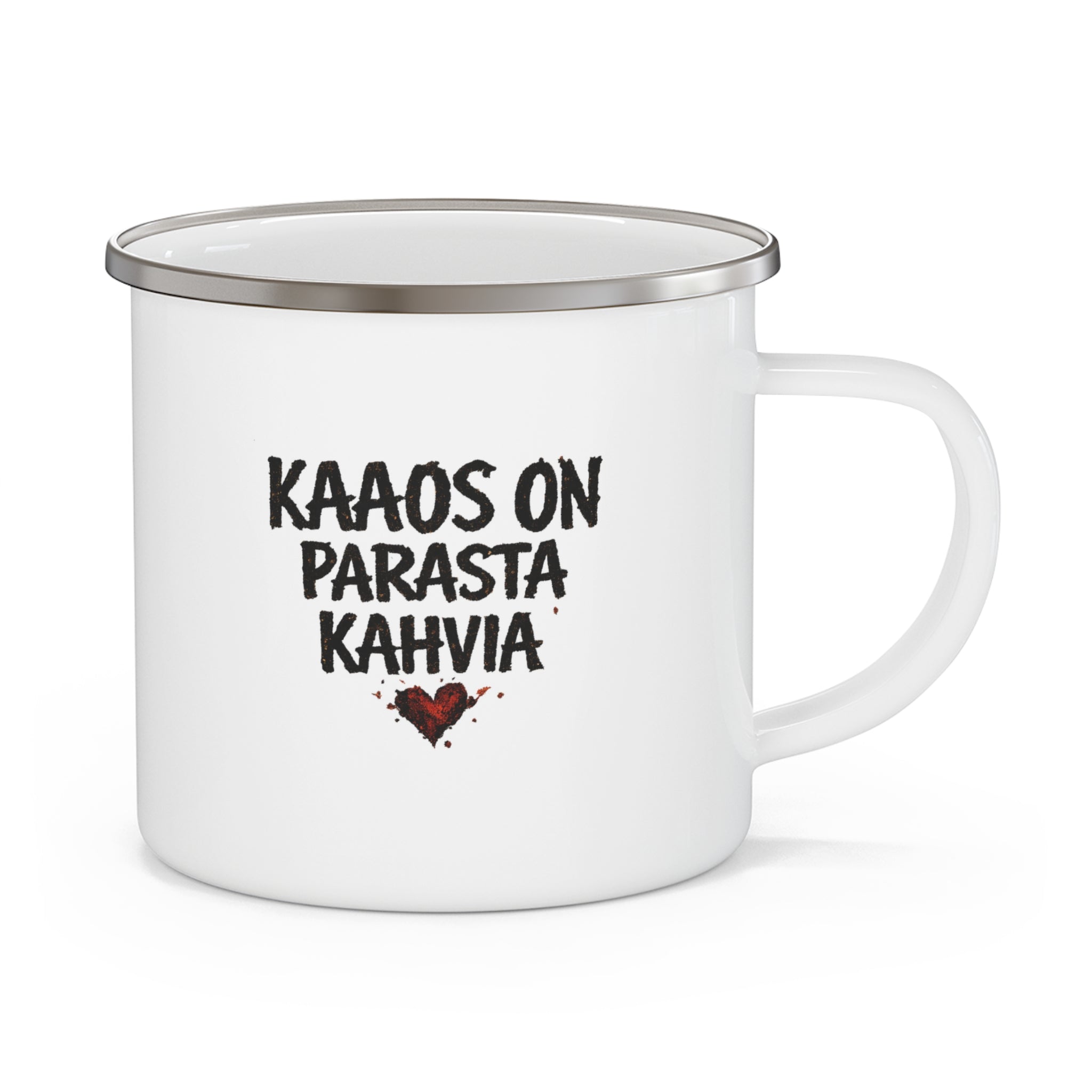 ANIZ “Kaaos on Parasta Kahvia” Enamel Mug - candletown.net