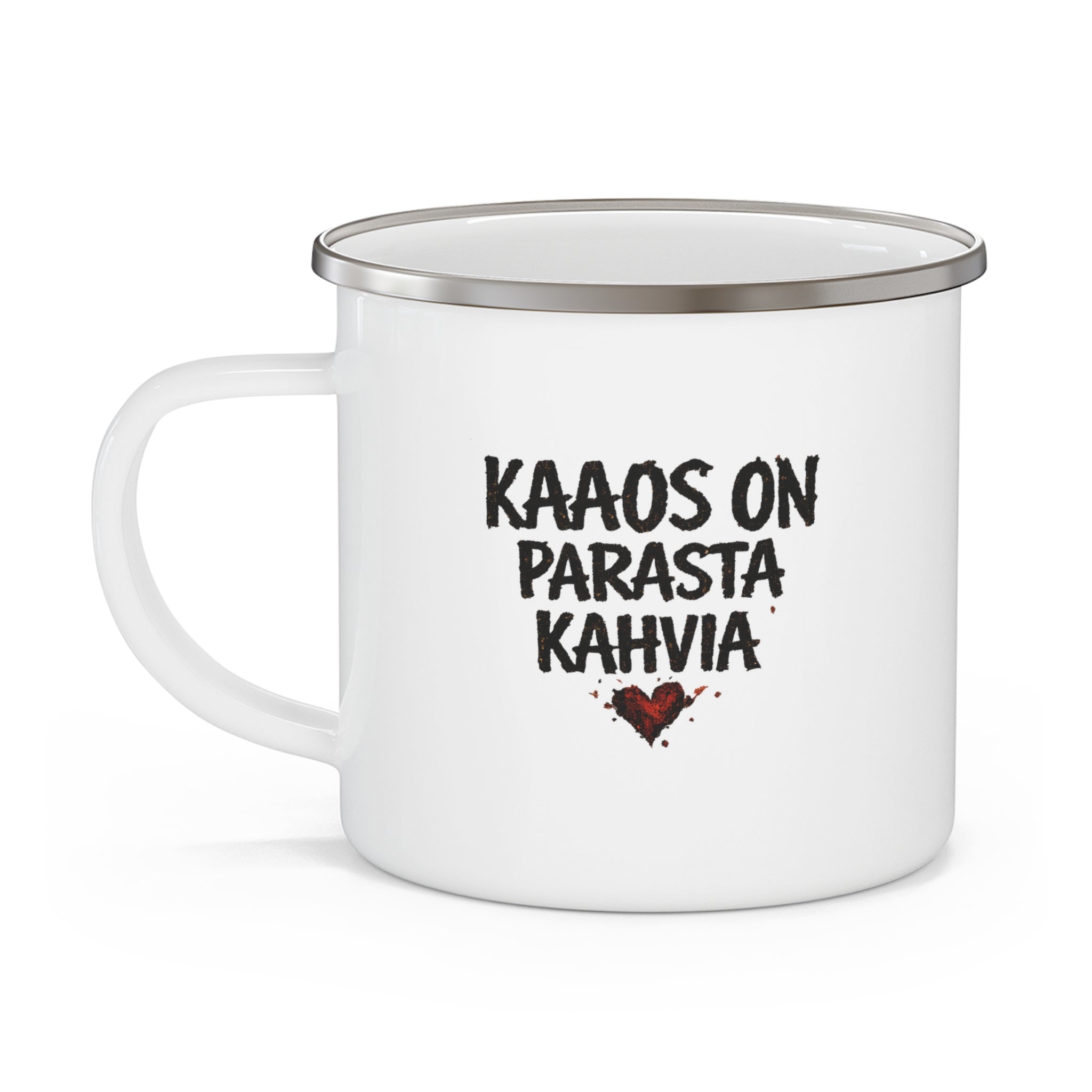 ANIZ “Kaaos on Parasta Kahvia” Enamel Mug - candletown.net