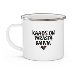 ANIZ “Kaaos on Parasta Kahvia” Enamel Mug - candletown.net