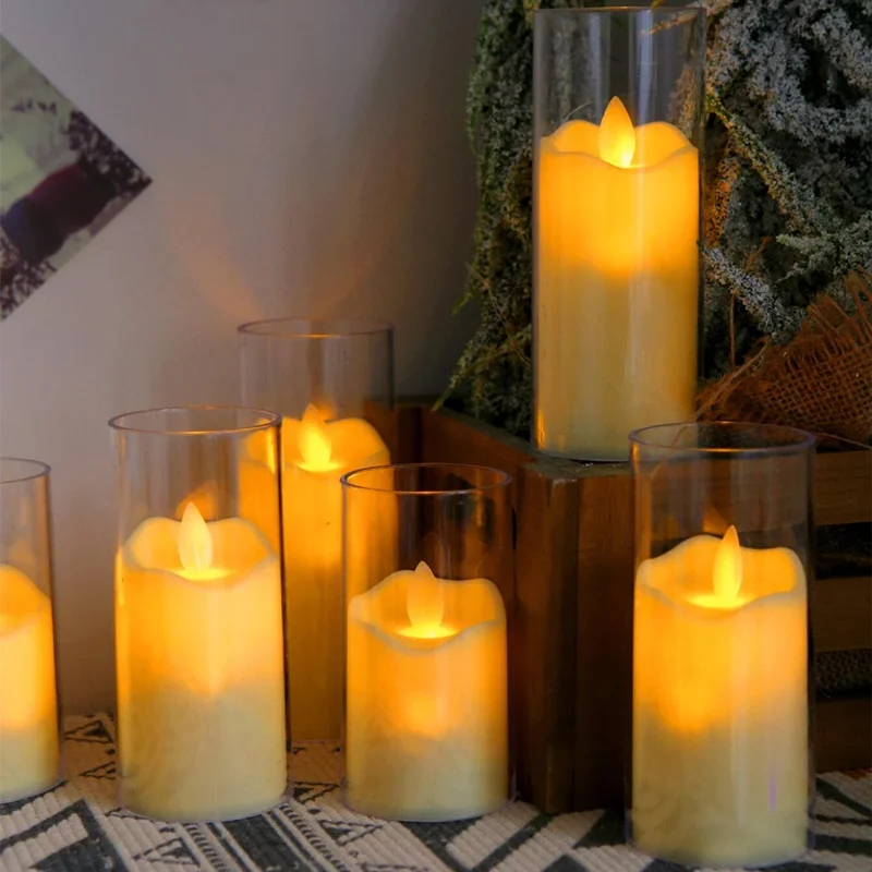 6Pcs LED Flameless Electric Candles - Safe, Flickering Tealights for Special Occasions - candletown.net