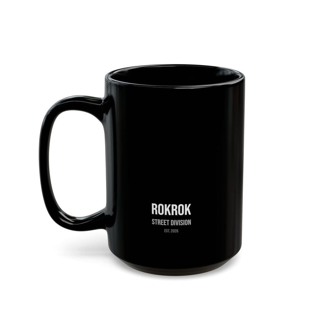 ROKROK Street Division Black Coffee Mug – Rock Style Ceramic Mug - candletown.net