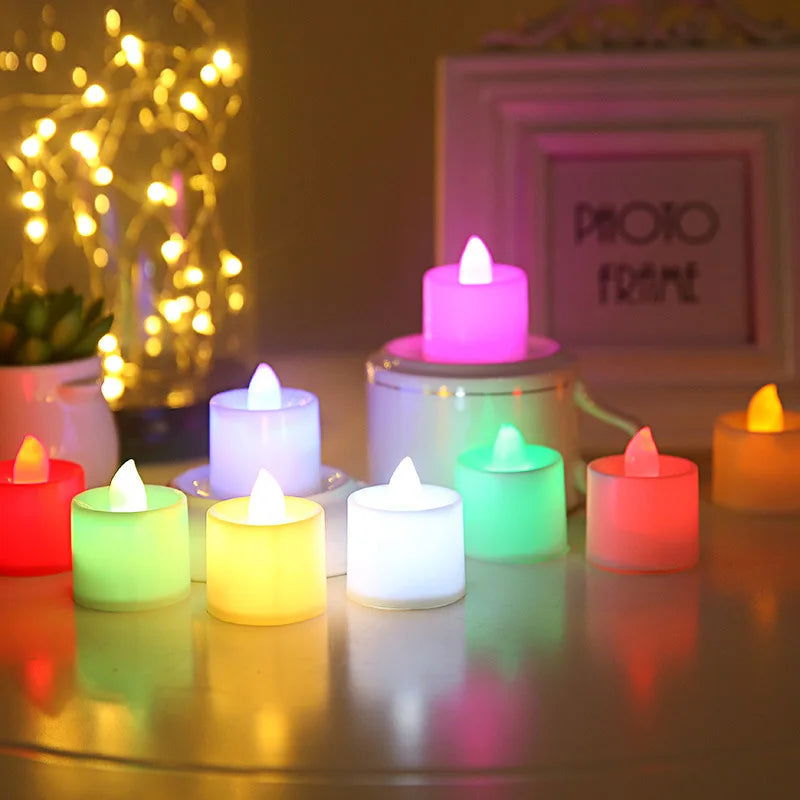 8-48 Packs Heart Shape LED Candle Flameless Tealight Love Candles - candletown.net