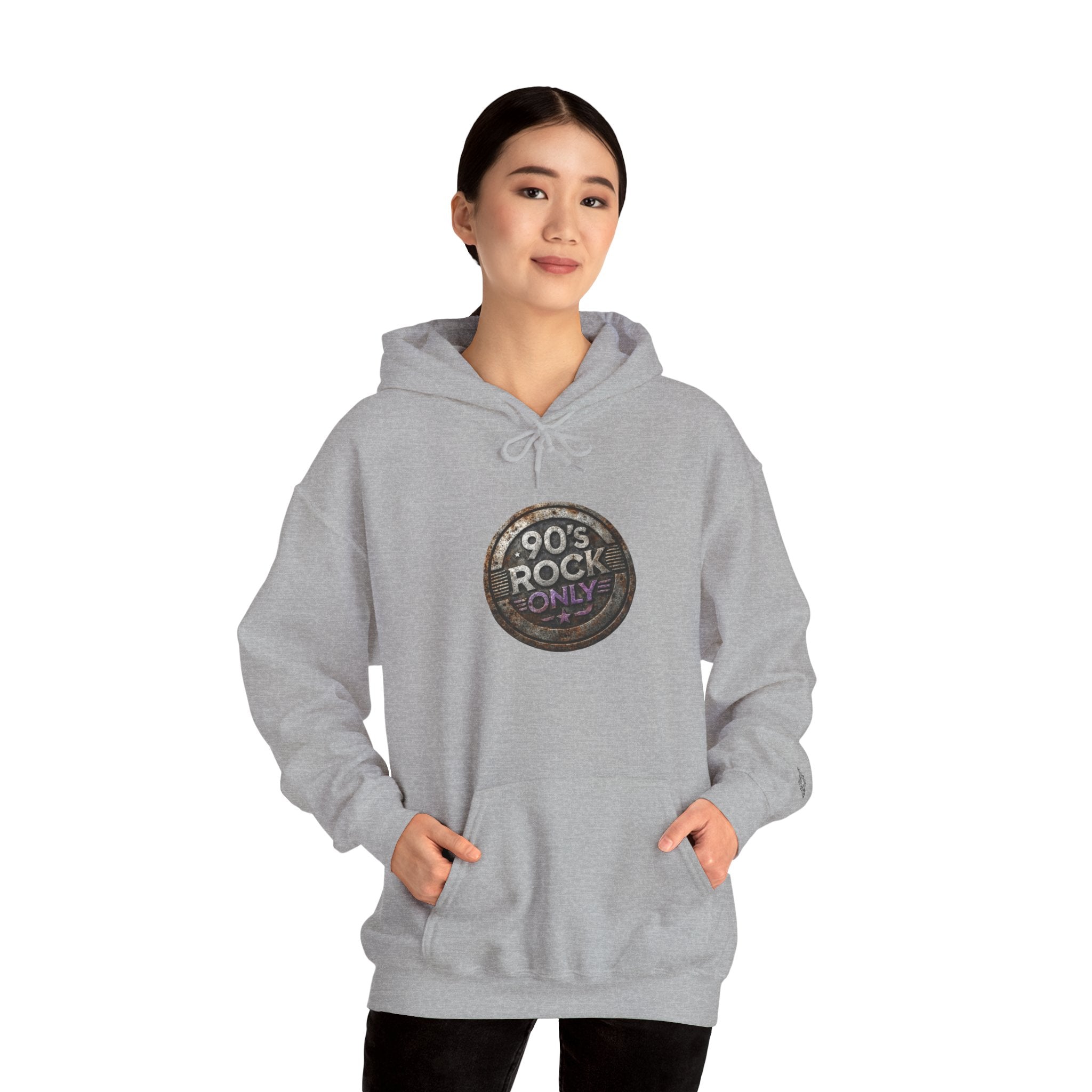 Perza 90’s Rock ONLY Vintage Round Logo Hoodie