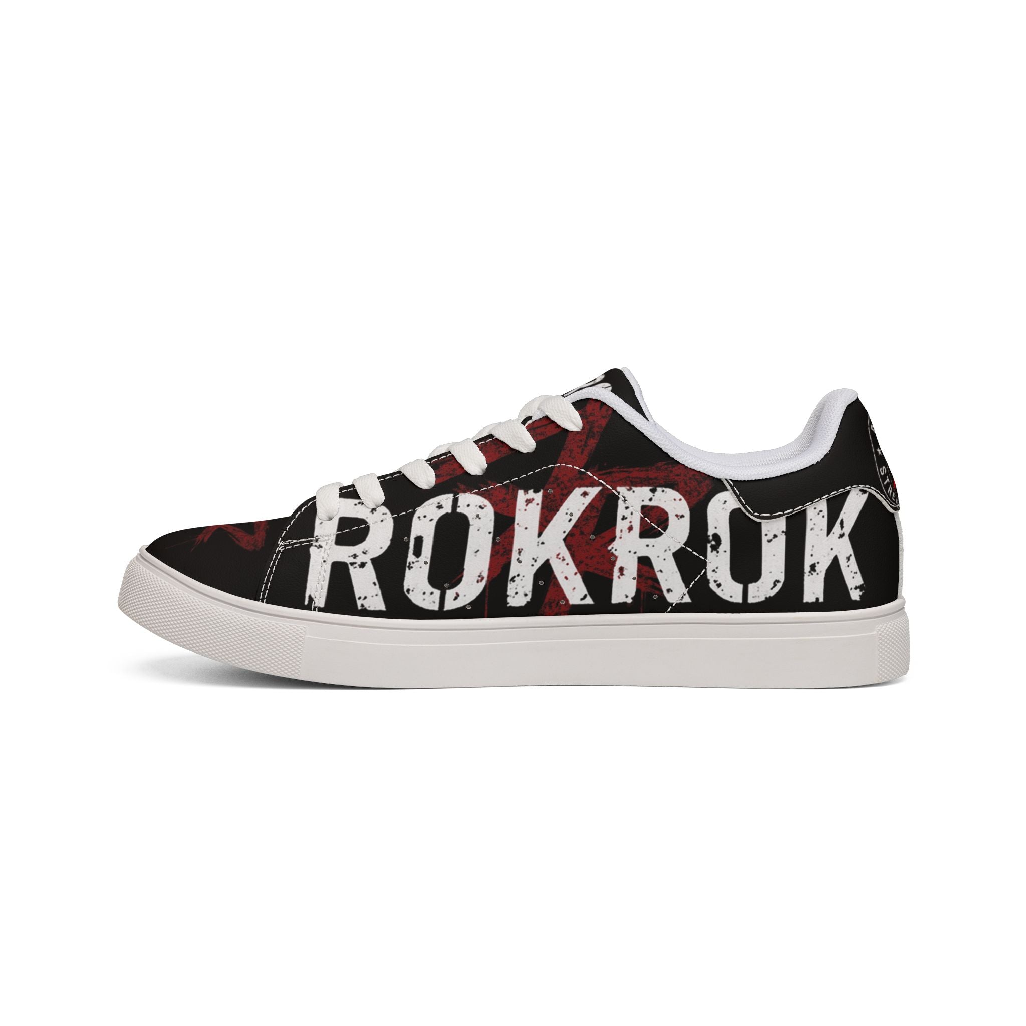 ROKROK Street Division Black Low-Top Sneakers