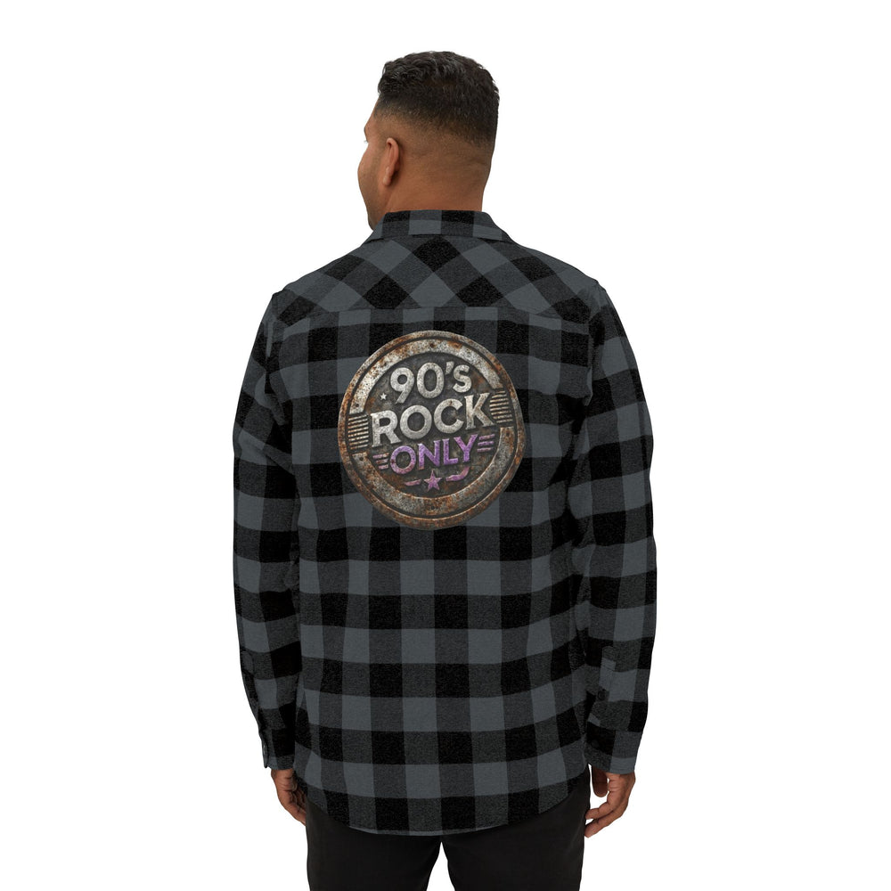 Perza 90’s Rock ONLY Vintage Round Logo Flannel Shirt - candletown.net