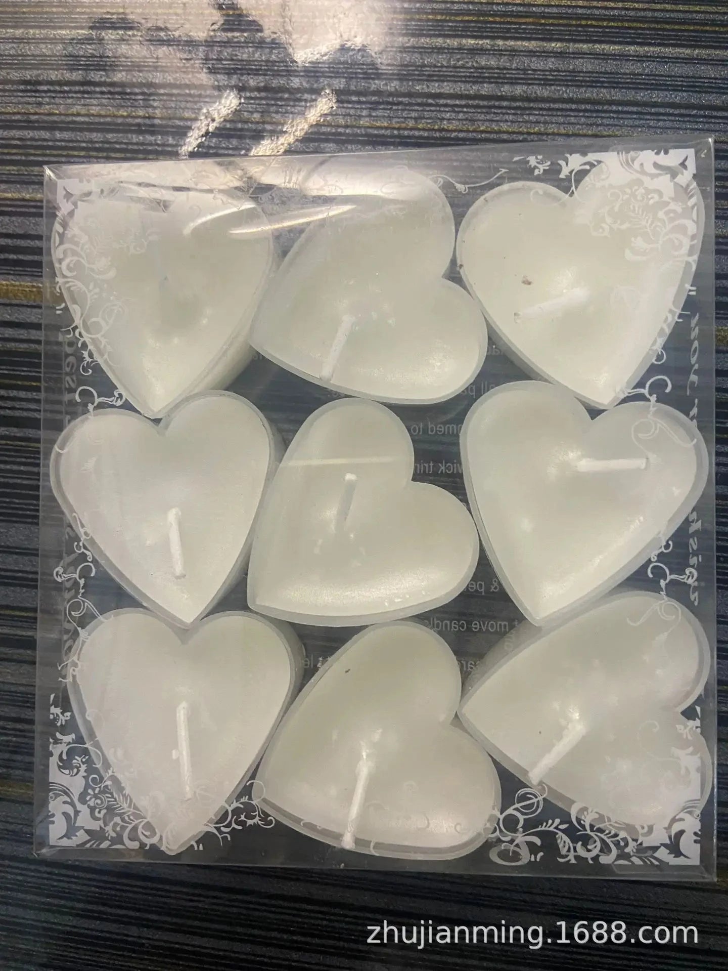 9pcs Heart-Shaped Tea Light Candles - candletown.net