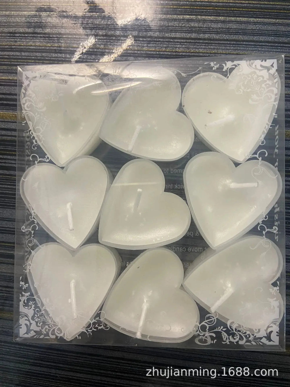 9pcs Heart-Shaped Tea Light Candles - candletown.net