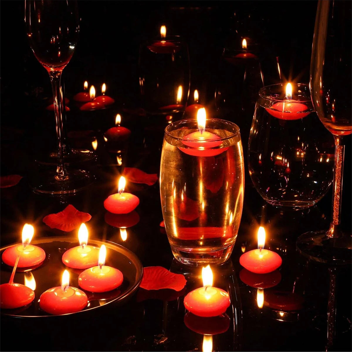 Mini Floating Candles – Valentine’s Decor - candletown.net