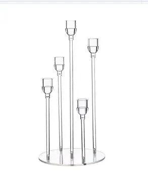 Acrylic 5-Arm Candelabra Set - candletown.net