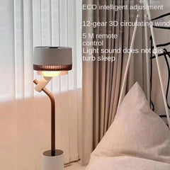 Air Circulator Household Fan Light Sound Table Vertical Intelligent Shaking Head Floor Small Electric Fan  Mini Air Conditioner - candletown.net