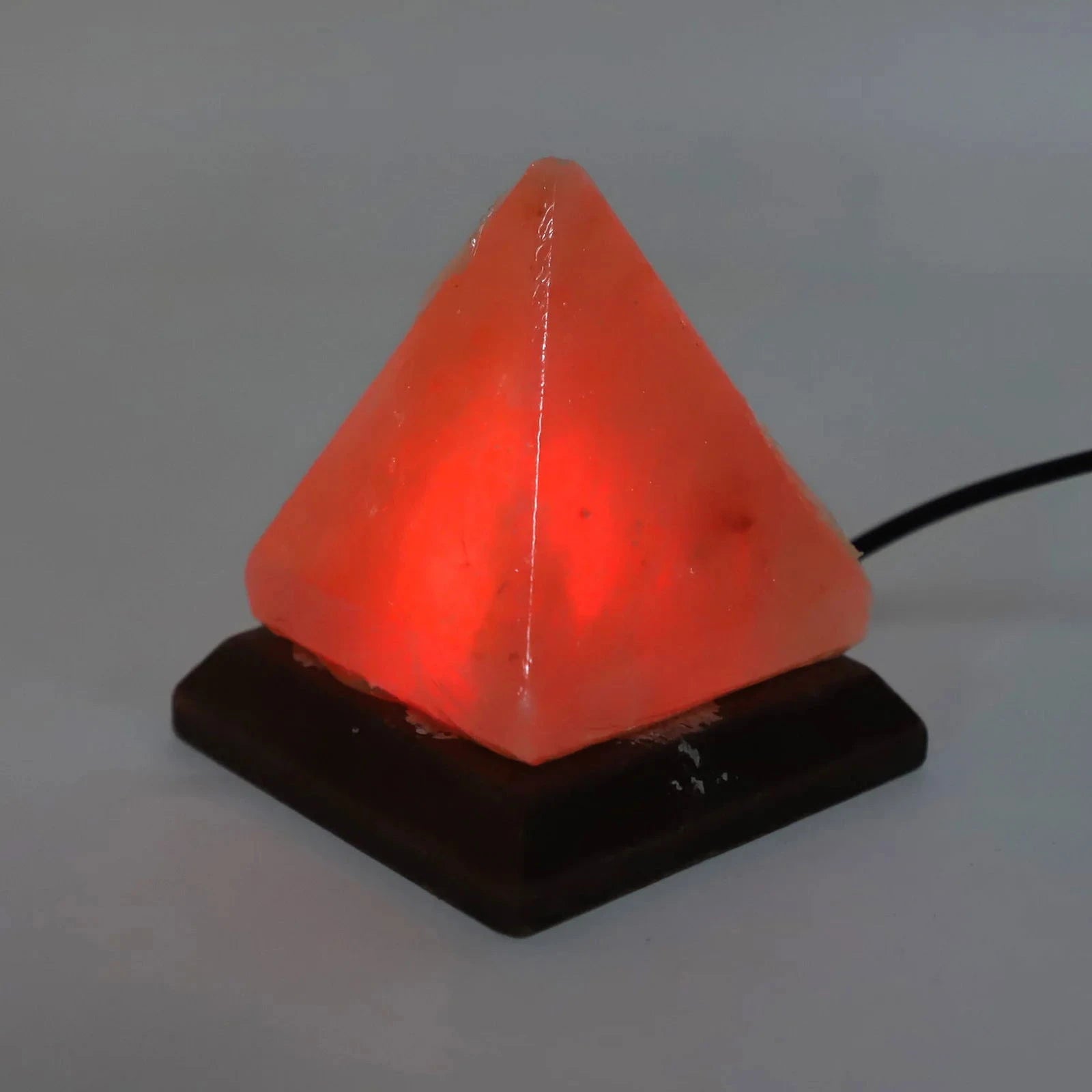 C2 Himalayan Salt Lamp USB RGB 7 Colors Changing Hand Carved with Wood Base Pyramid Crystal Salt Rock Lamp for Home Decoration - candletown.net