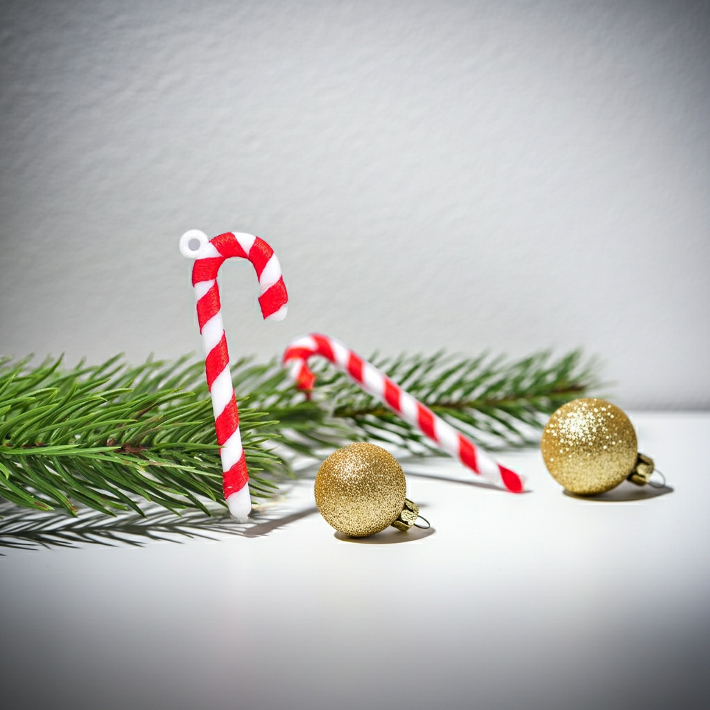 Candy Cane Christmas Ornaments – 30pcs Set