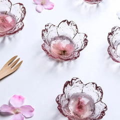 Cherry Blossom Glass Candle Holder - Elegant Home & Wedding Decor - candletown.net