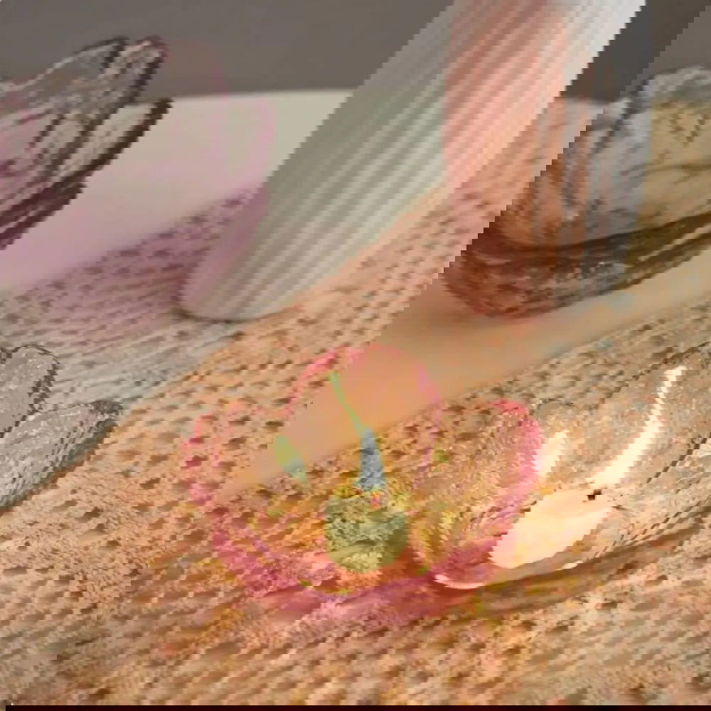 Cherry Blossom Glass Candle Holder - Elegant Home & Wedding Decor - candletown.net