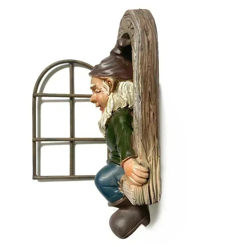Creative Garden Statue Elf Out Tree Hug Suitable for Home Courtyard Porch Table Decoration - candletown.net