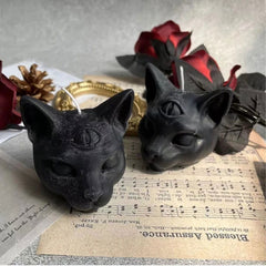Creative Halloween Candle - Three Eyes Cat Scented Candle for Party Decorations and Home Decor - candletown.net