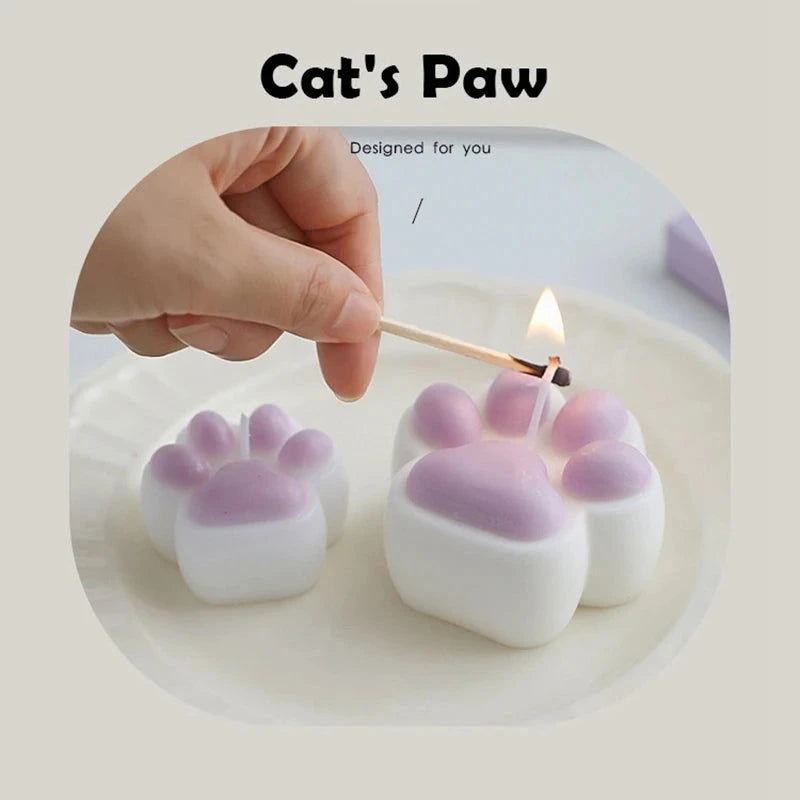 Creative Small Cat Paw Aroma Candles - Perfect Home Decoration and Birthday Gifts - candletown.net