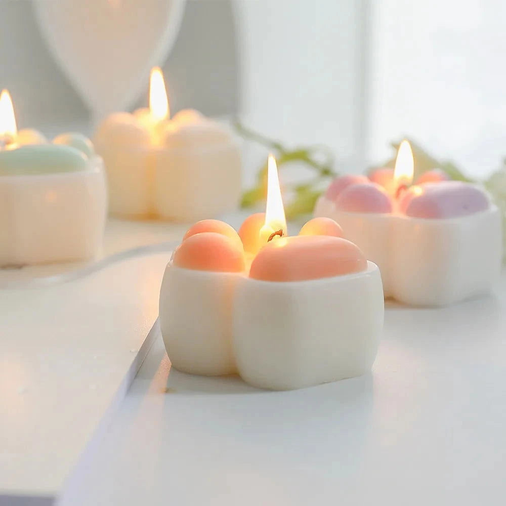Creative Small Cat Paw Aroma Candles - Perfect Home Decoration and Birthday Gifts - candletown.net