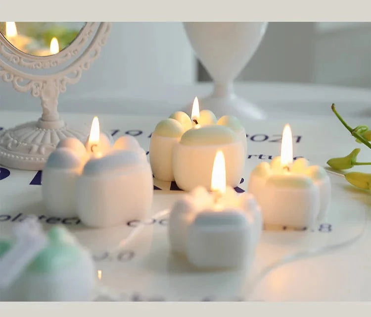 Creative Small Cat Paw Aroma Candles - Perfect Home Decoration and Birthday Gifts - candletown.net