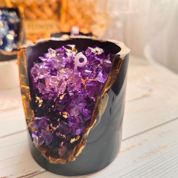 Crystal Aromatherapy Candle – Luxurious Scented Candle with Real Crystals