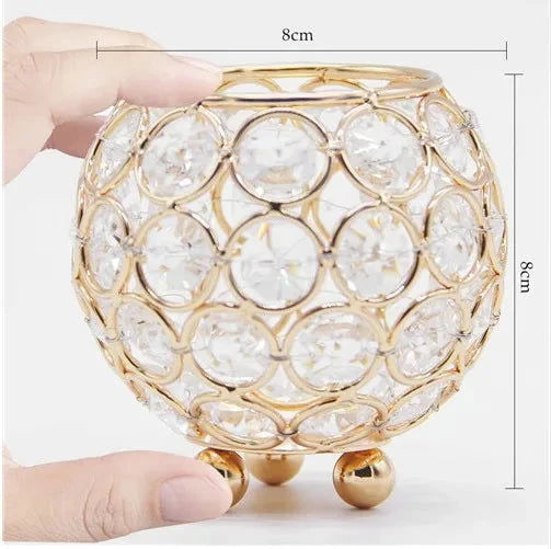 Crystal Glass Votive Candle Holder 8 cm - candletown.net