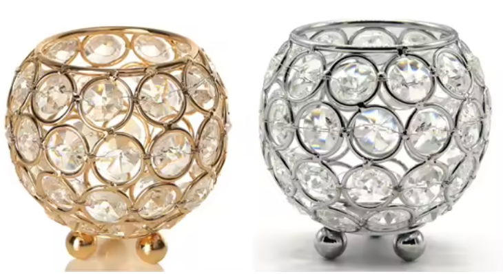 Crystal Glass Votive Candle Holder 8 cm - candletown.net