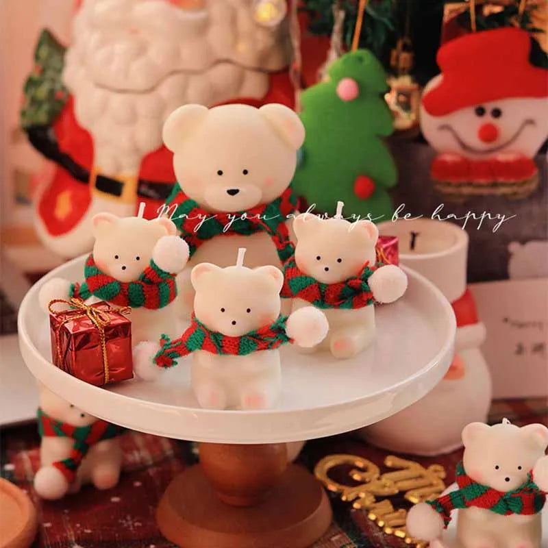 Cute Small Bear Candle - Soy Wax Aromatherapy Candle for Birthday & Christmas Gifts - candletown.net