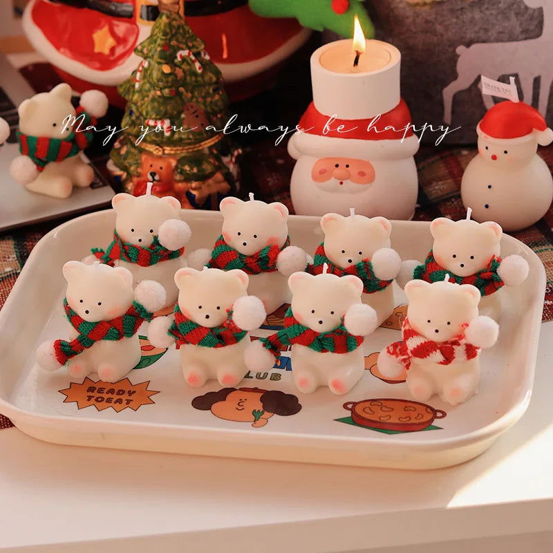 Cute Small Bear Candle - Soy Wax Aromatherapy Candle for Birthday & Christmas Gifts - candletown.net