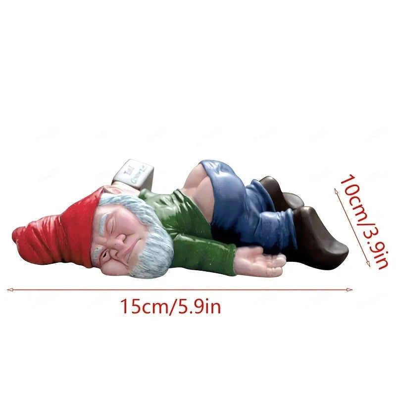 Drunken Garden Gnome Statue - candletown.net