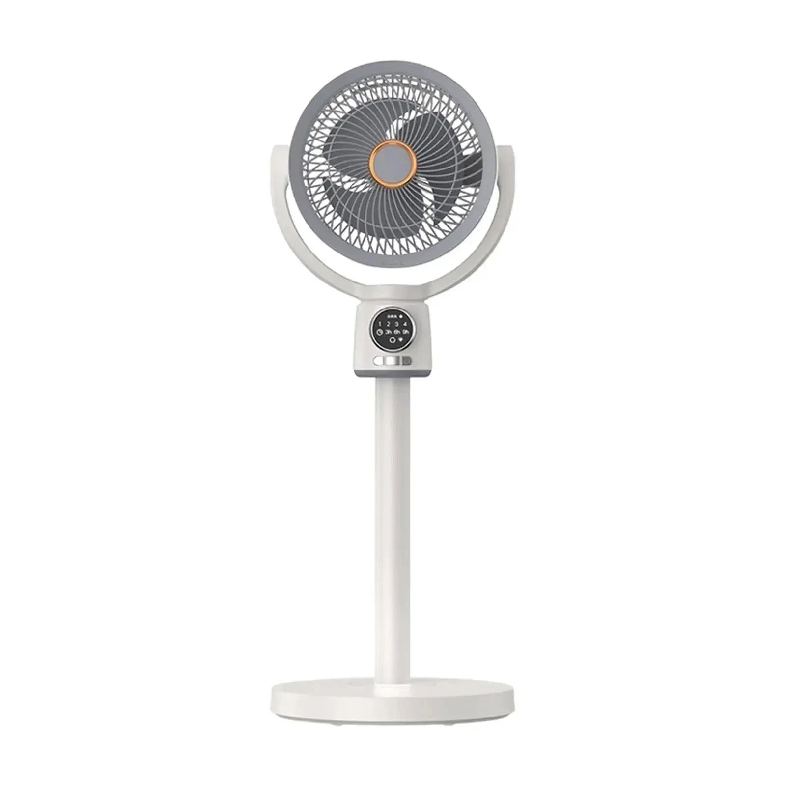 Electric Floor Stand Circulating Cooling Fan USB With Night Light Remote Control Air Blower Household Timing Adjustable Height - candletown.net