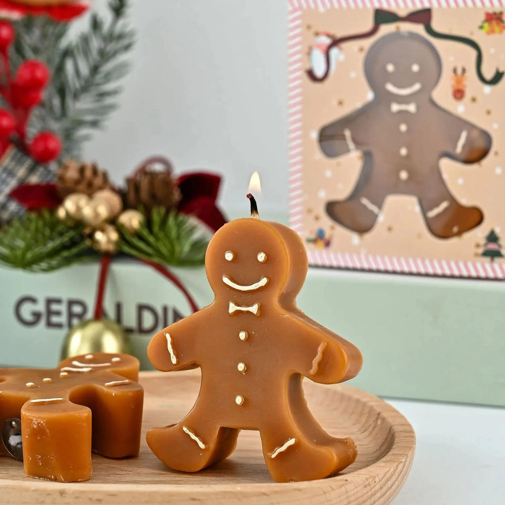 Gingerbread Man Aromatherapy Christmas Candle - candletown.net