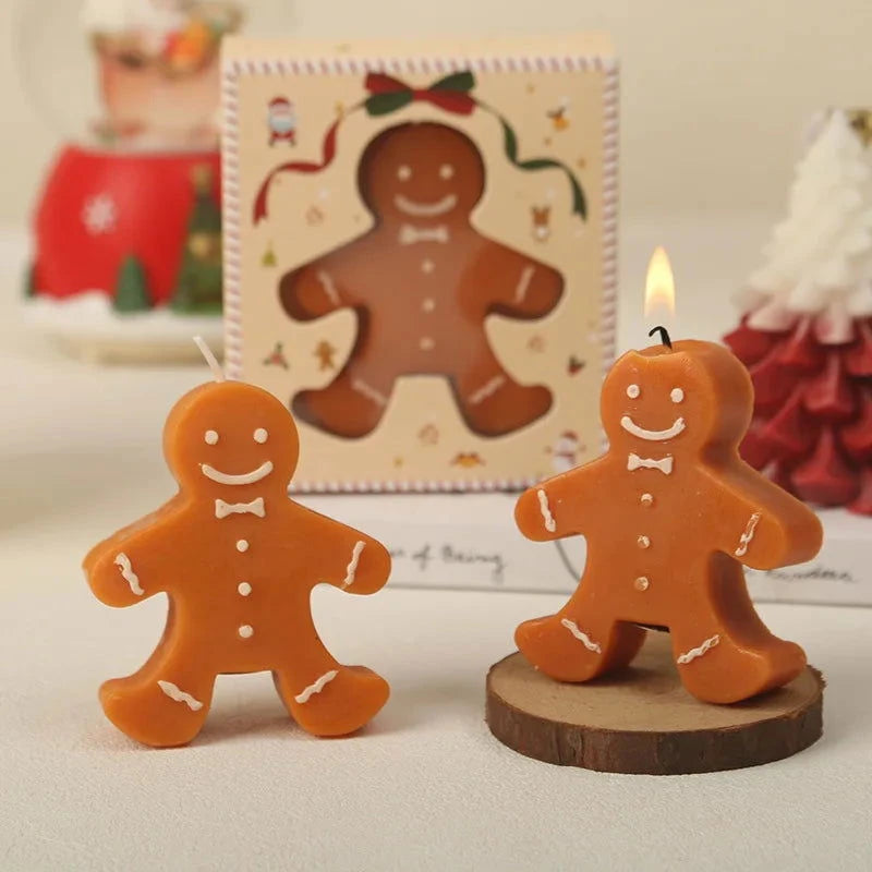 Gingerbread Man Aromatherapy Christmas Candle - candletown.net