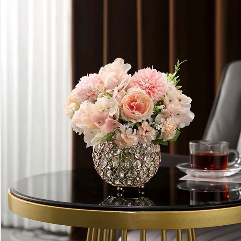 Gold Crystal Candle Holder - Wedding Centerpiece & Home Decor - candletown.net