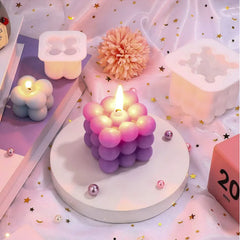 Cube Bubble Candle Silicone Mold Set - candletown.net