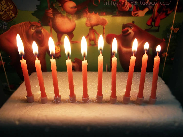 Slim Metallic Birthday Candles – Elegant Cake Topper - candletown.net