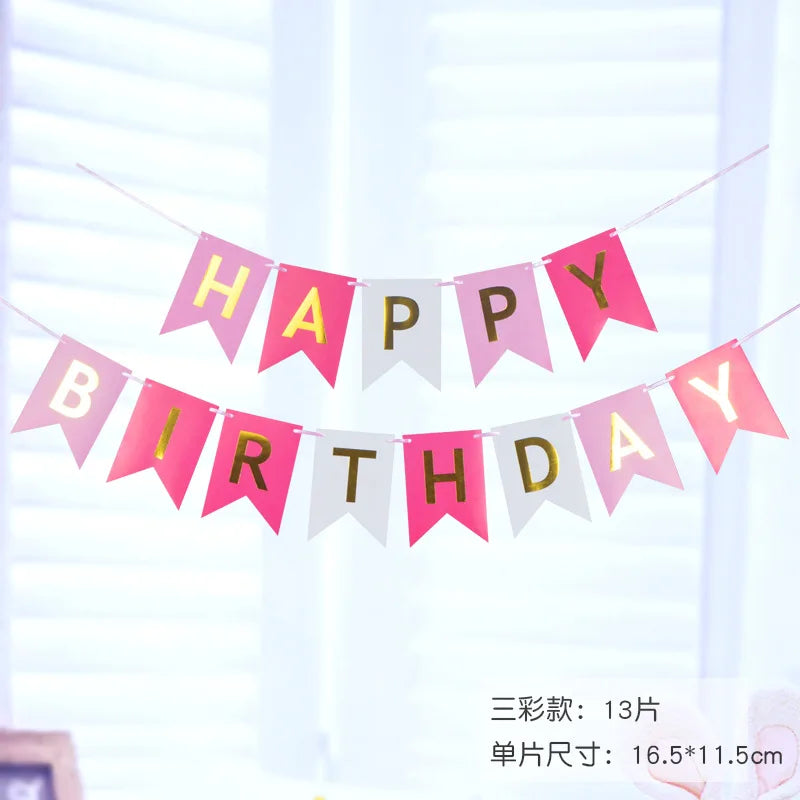 Happy Birthday Banner – Colorful Party Decoration - candletown.net
