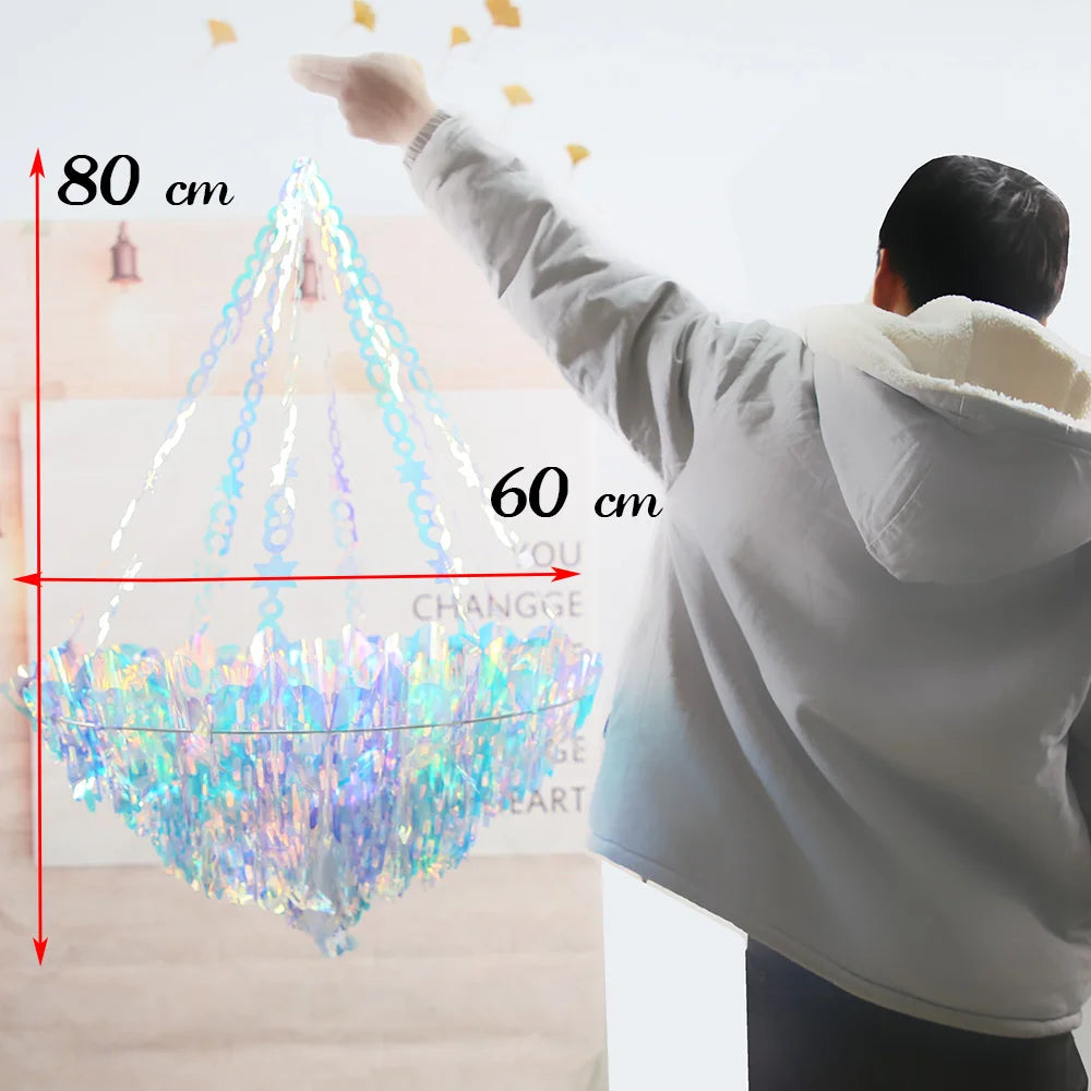 Iridescent 3D Christmas Ornament – Star, Ball, Garland or Snowflake