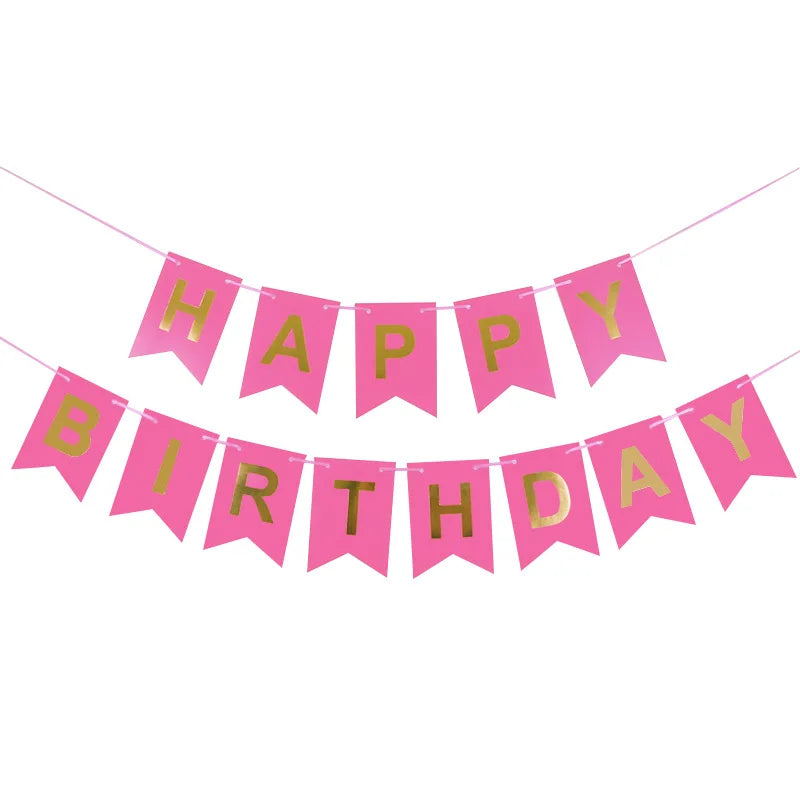 Happy Birthday Banner – Colorful Party Decoration - candletown.net