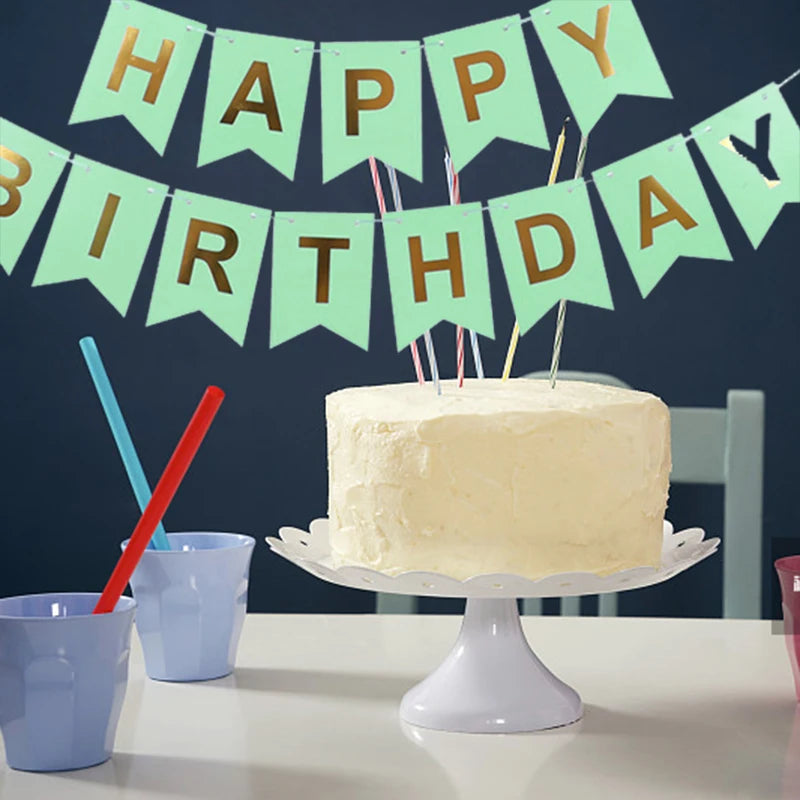 Happy Birthday Banner – Colorful Party Decoration - candletown.net