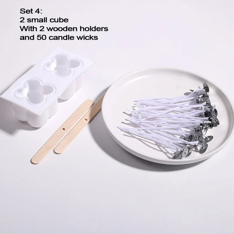 Cube Bubble Candle Silicone Mold Set - candletown.net