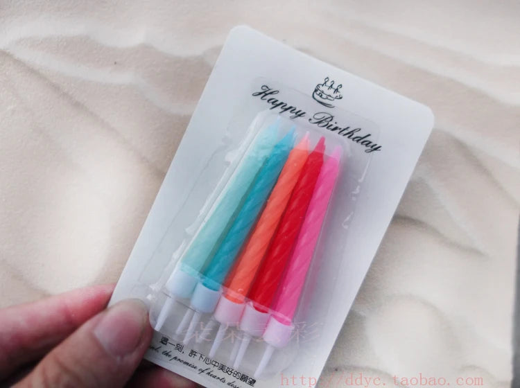 Slim Metallic Birthday Candles – Elegant Cake Topper - candletown.net