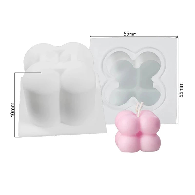 Cube Bubble Candle Silicone Mold Set - candletown.net