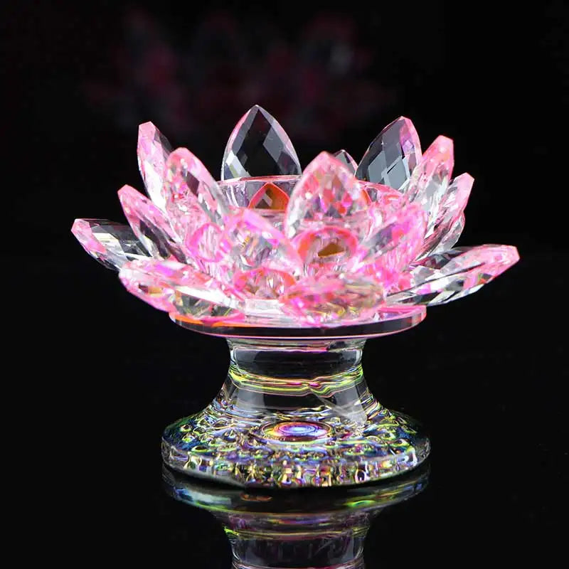 Crystal Lotus Tealight Holder - candletown.net