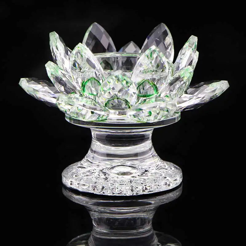 Crystal Lotus Tealight Holder - candletown.net