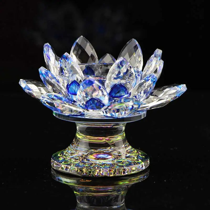 Crystal Lotus Tealight Holder - candletown.net