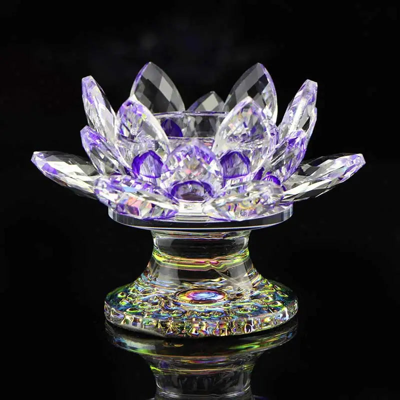 Crystal Lotus Tealight Holder - candletown.net